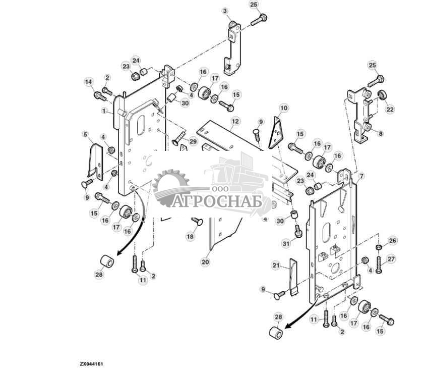Рама доизмельчителя зерна 